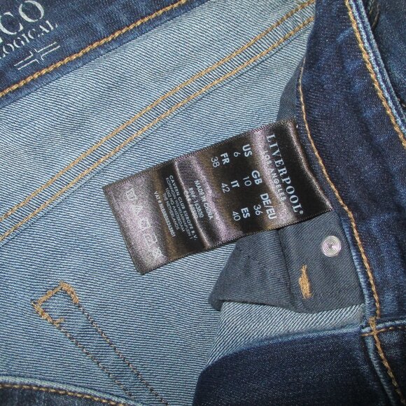 Liverpool The Girlfriend Jeans Women Size 6/28 Dark Blue Msre 30.5x28 - Picture 5 of 13